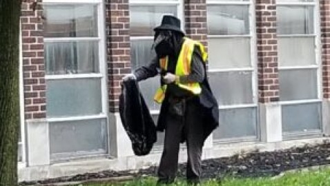 ‘Plague Doctor’ has message for all: clean up this town