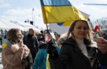 Area Ukrainians rally against Russian aggression