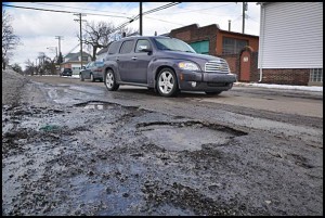 Pothole repairs will begin on April 28 on Charest.