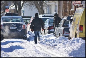 Sunday’s snowstorm meant spending time digging out your car.