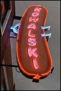 Hamtramck’s most iconic neon sign has recently been refurbished and lights the way to the Kowalski Sausage Co., which is celebrating its 95th year in business.