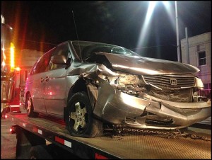 This is the vehicle Hassan was driving when a Detroit driver crossed the centerline on Jos. Campau and struck him.