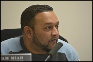 Councilmember Anam Miah lost property he owned in 2015 for unpaid taxes. A Hamtramck resident said that according to the city charter he is a defaulter and his election that year should be voided.