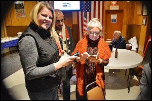 Mayor Karen Majewski (right) has won her fourth term in office in Tuesday's General Election.