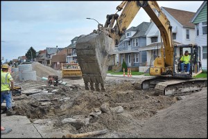 The Holbrook repaving project is now active again after union workers and the contractors they work for settled a labor dispute that lasted for three weeks.